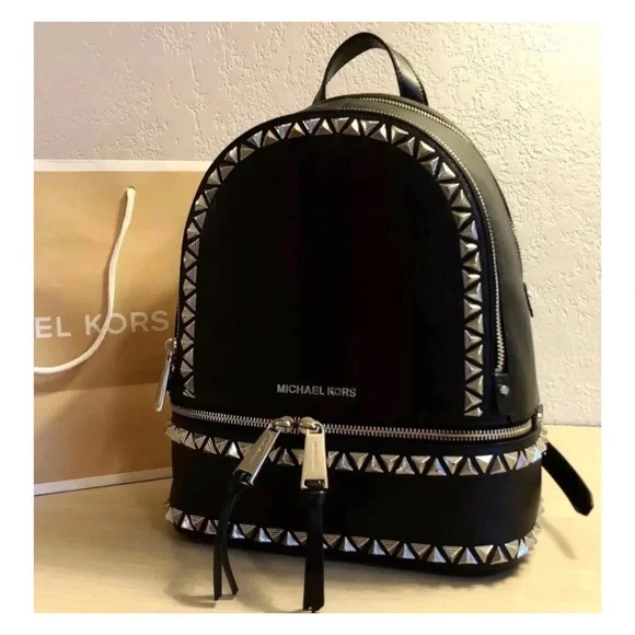 $358 Michael Kors RHAE Backpack Handbag MK Bag MICHAEL KORS Rhea Medium Color-Block | Mercari main image 3